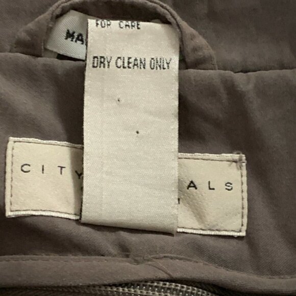 HAGGAR City Casuals Winter Parka Jacket Mens M Khaki Beige Zip-Out Lining 165P - Picture 6 of 6